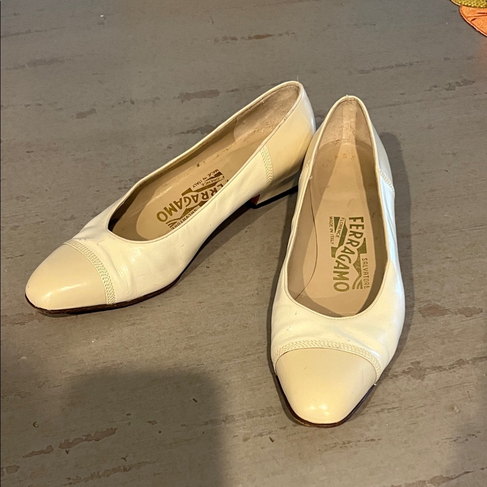 Salvatore Ferragamo Women's Ivory Heels